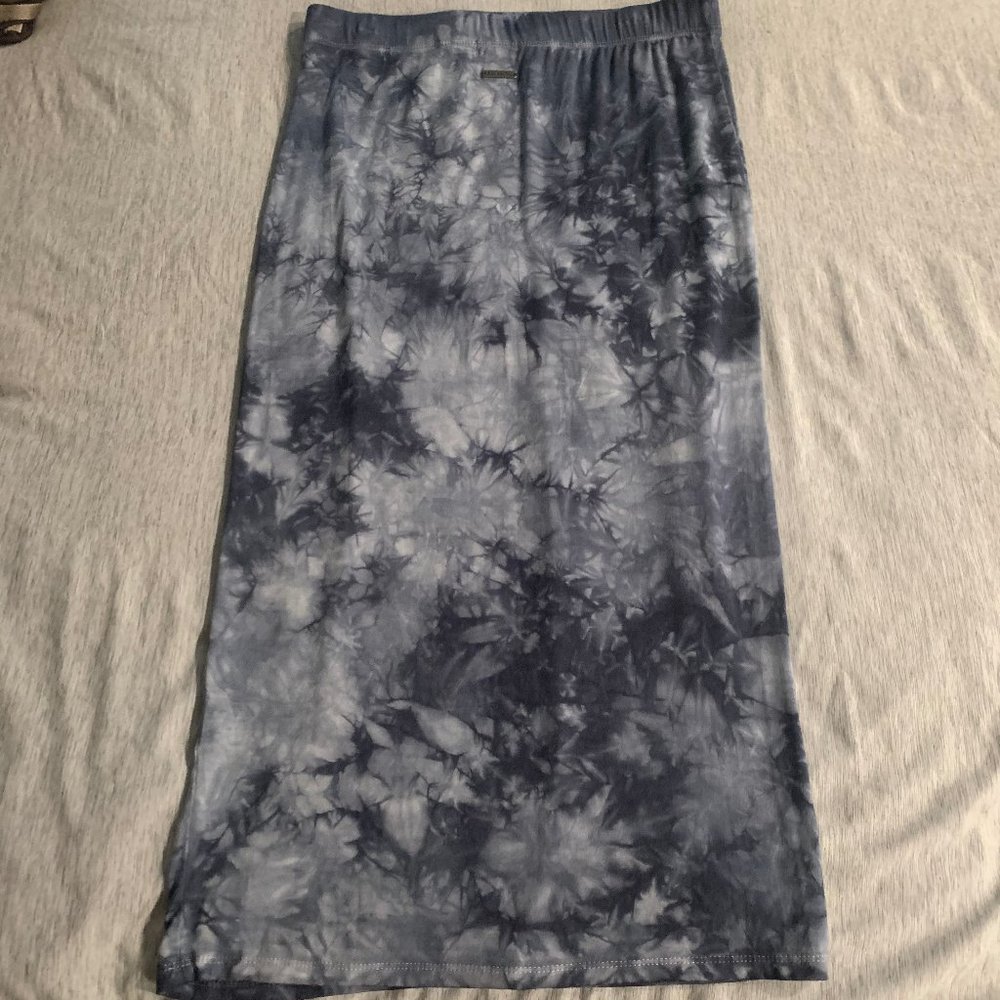 Blue/gray tie dye skirt